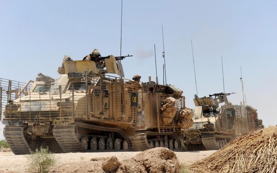 Tank troops in Afghanistan - PA