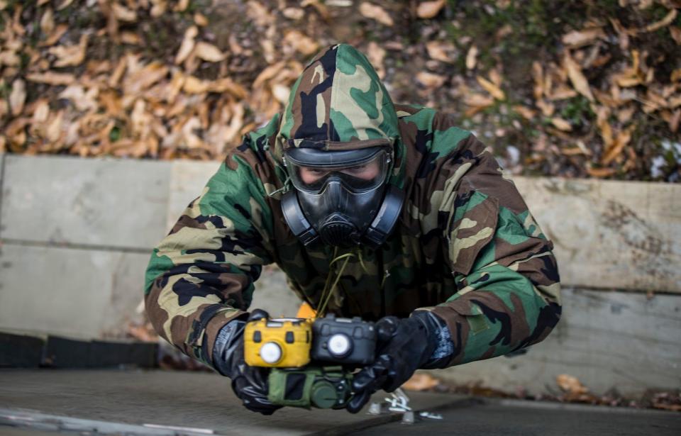 Army soldier Chemical Biological Radiological Nuclear radiation