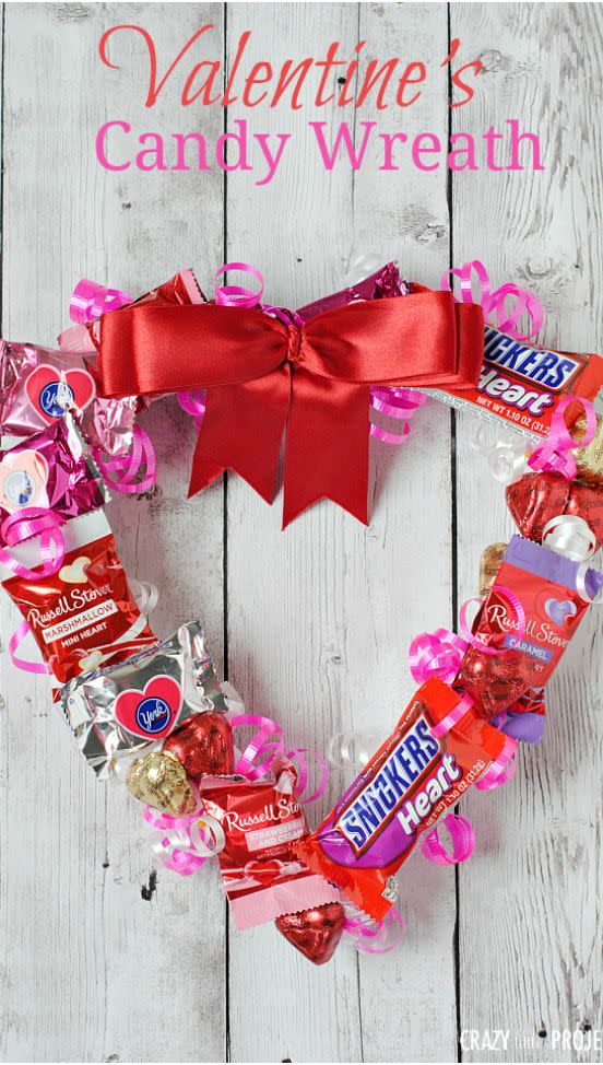 Valentine's Day Candy Wreath