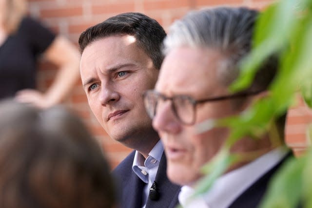 Labour leader Sir Keir Starmer and Wes Streeting