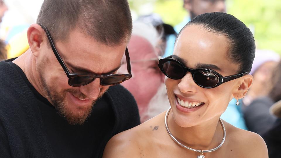 Channing Tatum and Zoe Kravitz attend the Lenny Kravitz Hollywood Walk of Fame Star Ceremony  in Hollywood.