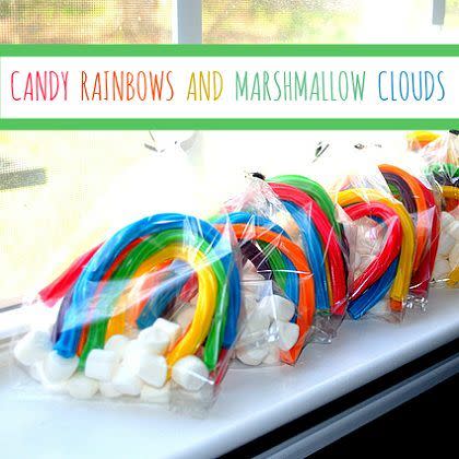 Candy Rainbows with Marshmallow Clouds