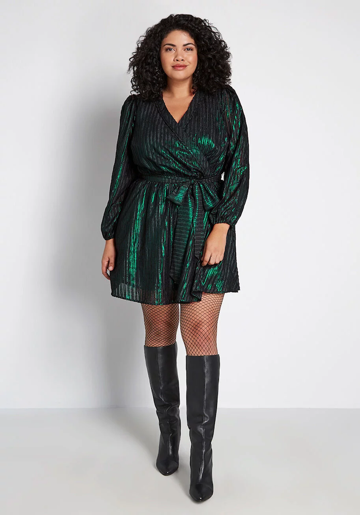 STYLECASTER | Plus-Size Party Dresses with Sleeves