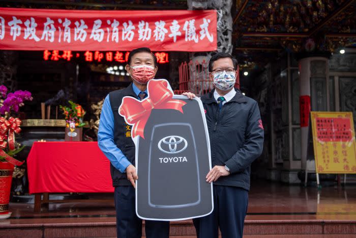 德林寺捐大竹分隊消防車　提升救災救護能量