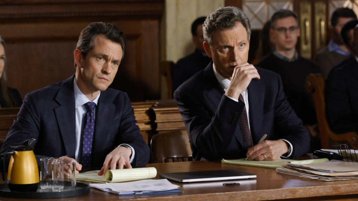  Hugh Dancy and Tony Goldwyn as Price and Baxter trying a case in Law & Order's 500th episode. 