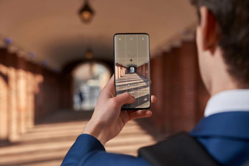 OnePlus 7 taking a photo