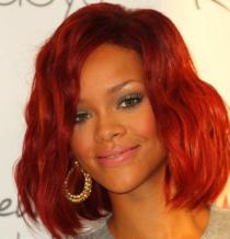 Rihanna's red hair is attention-grabbing. Getty Images