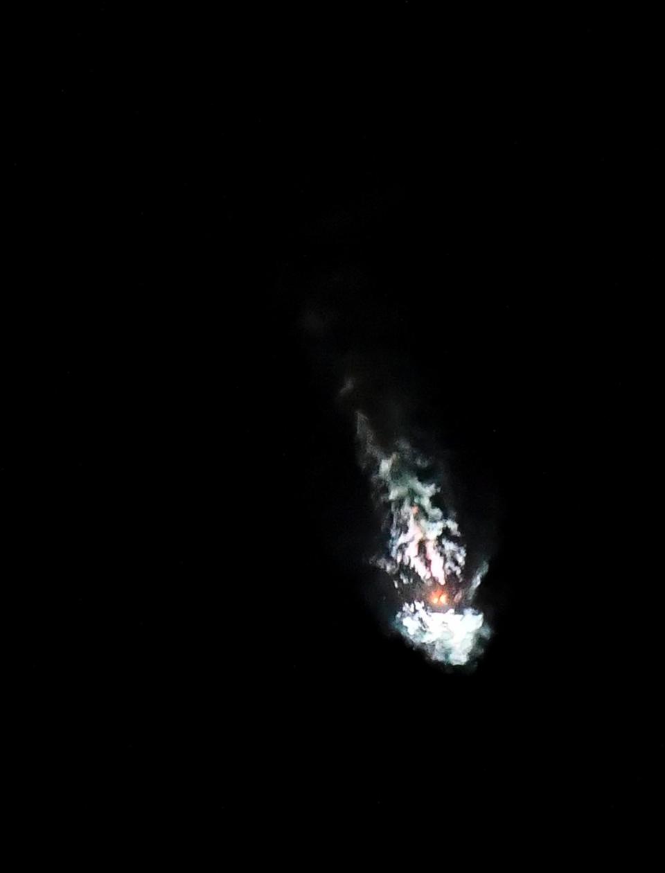 A SpaceX Falcon Heavy rocket lifts off from Pad 39A at Kennedy Space Center Tuesday morning, June 25, 2019.  The rocket is carrying multiple payloads for the DoD and NASA.