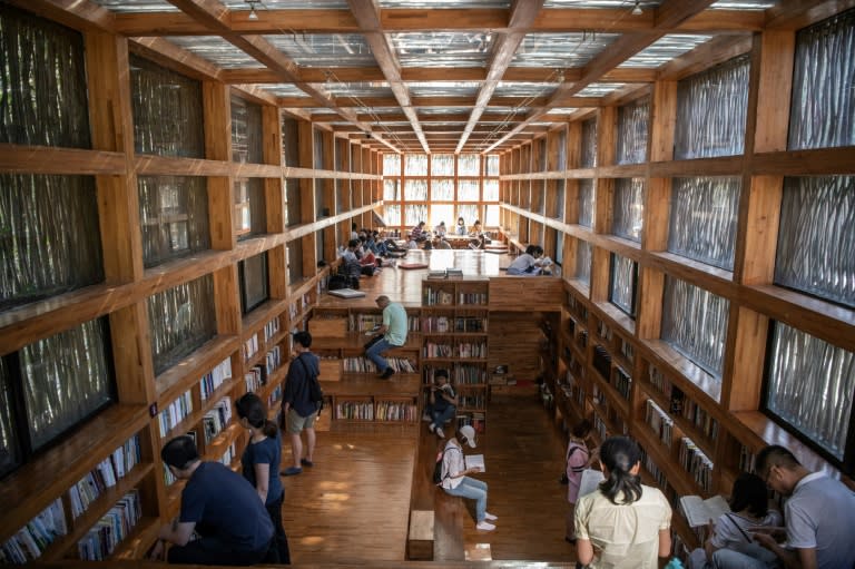 The library, which opened in April 2012, draws hundreds of visitors every weekend