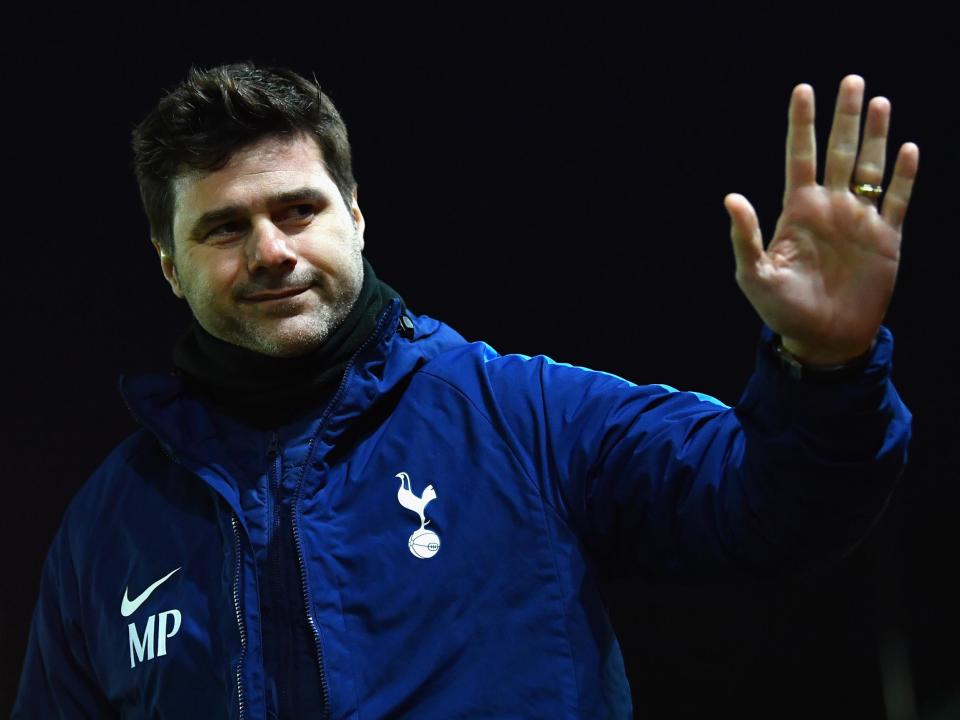 Mauricio Pochettino's goodbye message to Tottenham's players was written on a tactics board: Getty