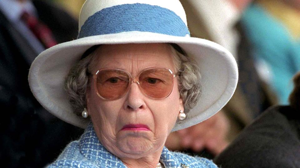 The Queen doesn't have a poker face