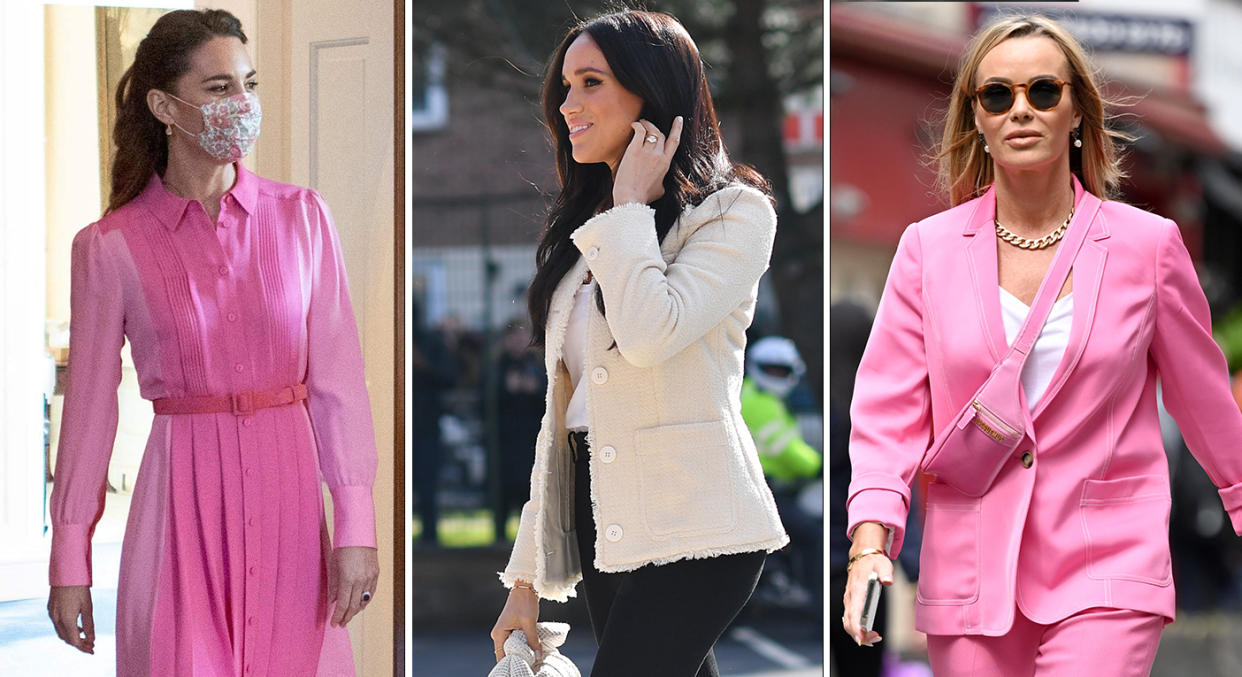 The Duchess of Cambridge, Meghan Markle and Amanda Holden are among some famous faces who have worn Me+Em and nailed their look. (Getty Images)