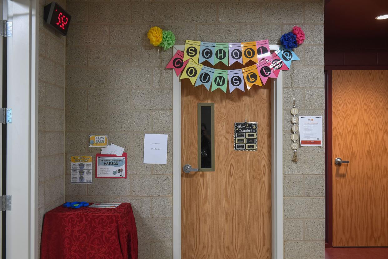 The school counselor's office at Tri-Valley Elementary School in Crooks, South Dakota as it stands Friday, Aug. 11, 2023.