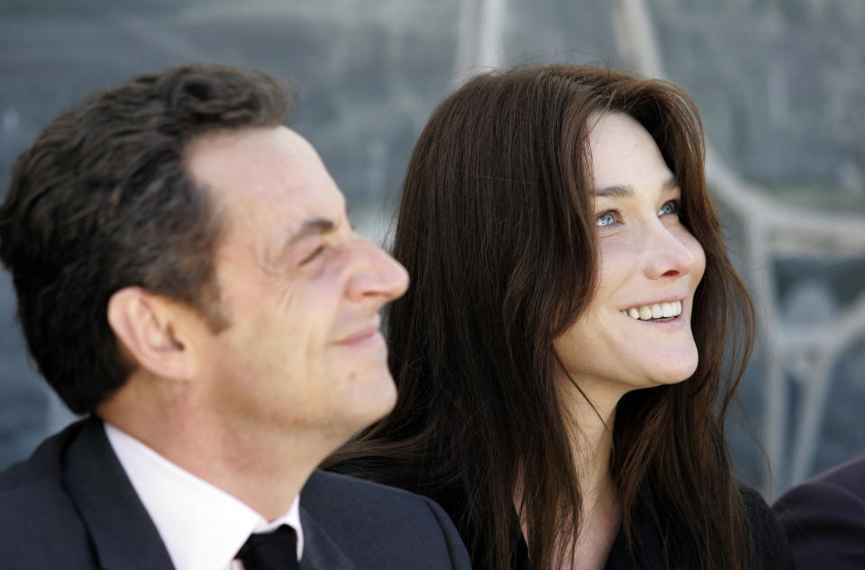 The model shares a 10-year-old daughter with her husband, the former French president Nicholas Sarkozy (pictured in 2008). (Getty Images)