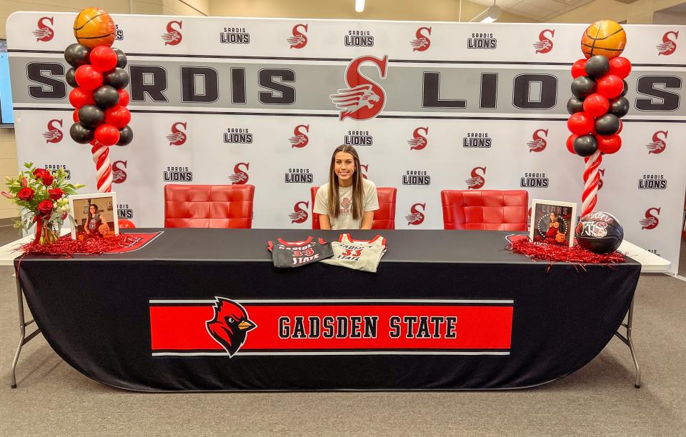 Sardis girls basketball player Kaylen Wallace signed with Gadsden State CC