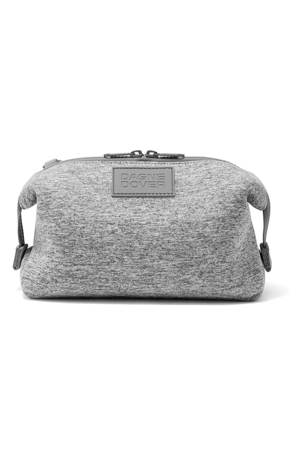 Dagne Dover Hunter Water Resistant Toiletry Bag in Heather Grey at Nordstrom