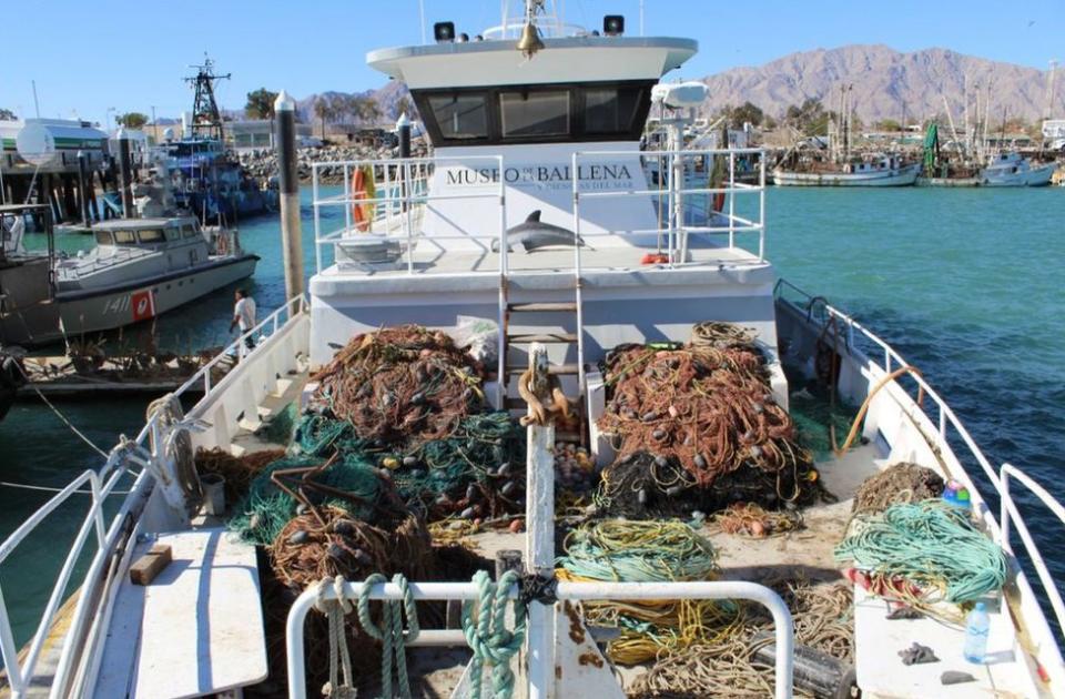 Un barco del Museo de la Ballena