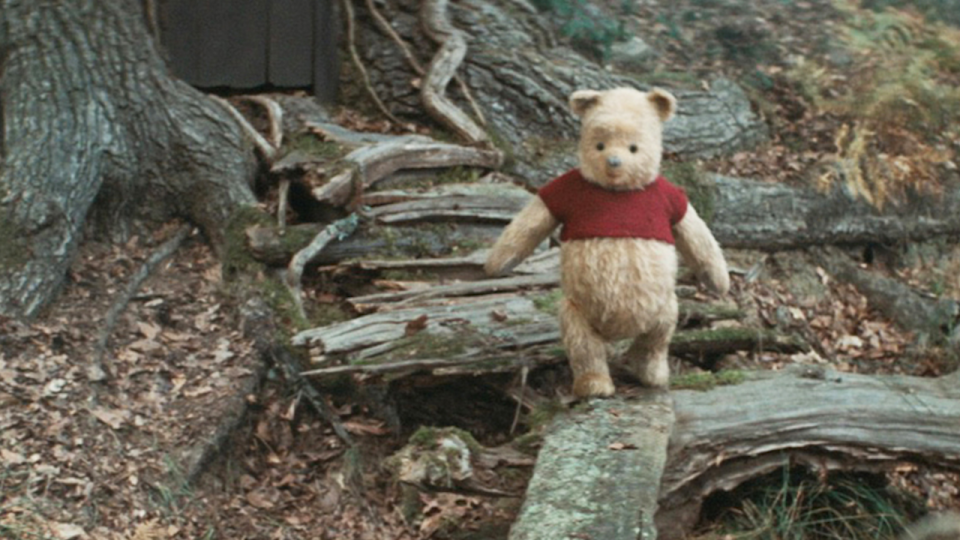 In <em>Christopher Robin</em>, Winnie-the-Pooh is still the No. 1 ursine supporter of the “no pants, no problem” movement. (Photo: Courtesy of Disney).