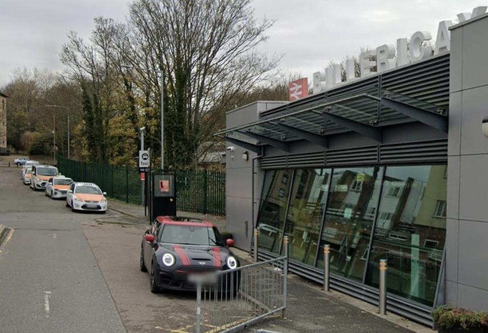 Taxi rank outside Billericay train station (Google Maps)