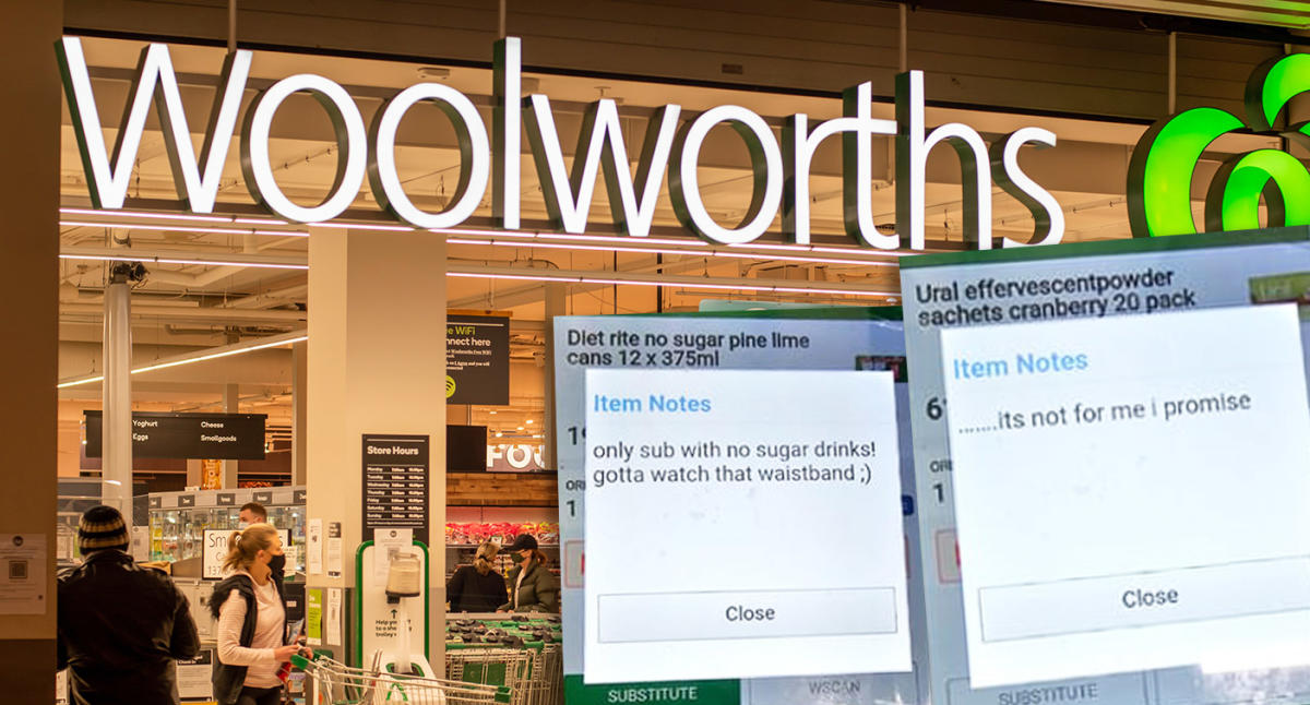 Woolworths employees in stitches over customer's hilarious notes: 'Priceless'