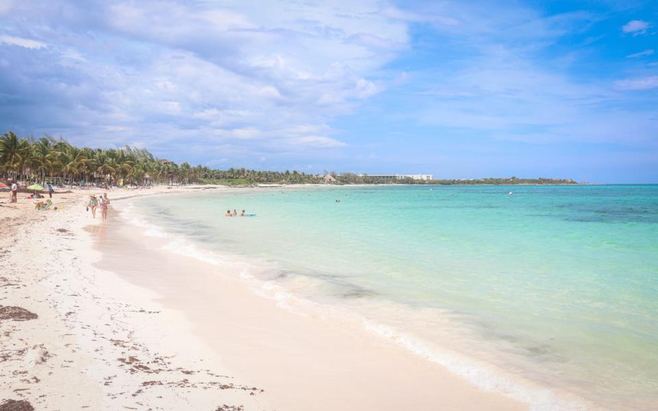 Xpu Ha Beach has crystal clear waters (Getty Images)