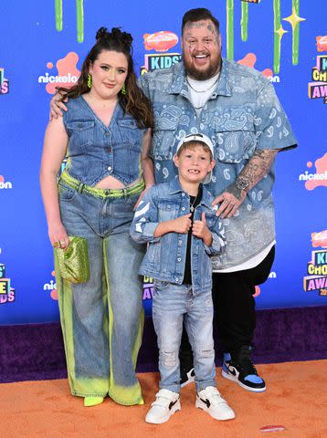 <p>Gilbert Flores/Variety via Getty</p> Bailee Ann DeFord, Noah Buddy DeFord and Jelly Roll