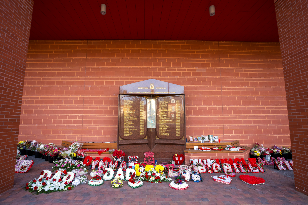 Hillsborough memorial in Liverpool