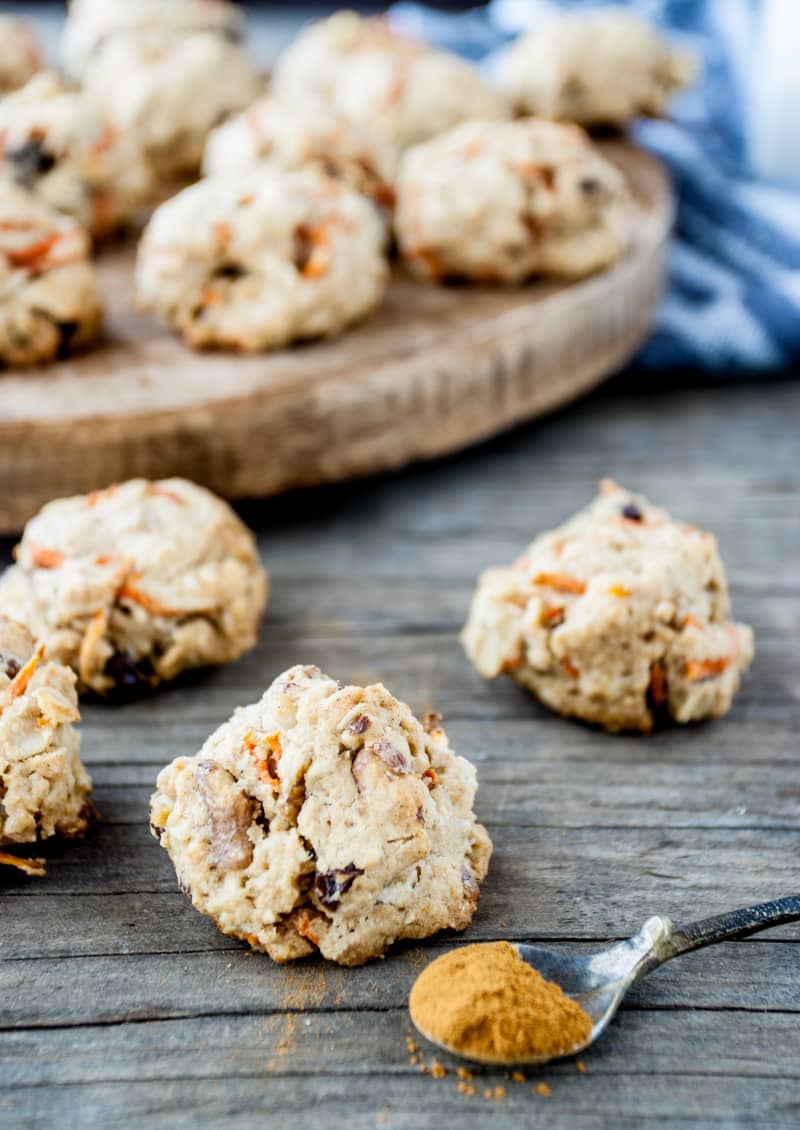Spiced Carrot Oat Cookies