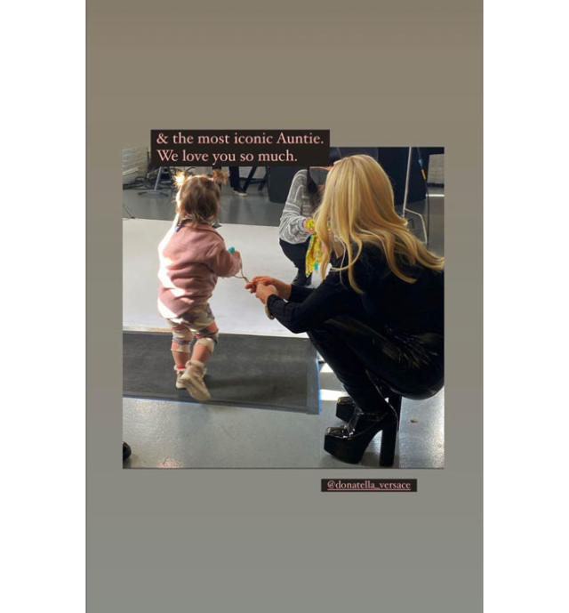 Gigi Hadid's daughter Khai, 2, clutches Prada bag in rare photo