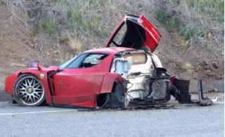 2004 Ferrari Enzo wrecked by Bo Stefan Eriksson