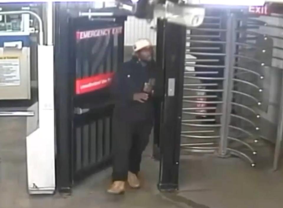 The NYPD released video showing the gun-toting straphanger dodged the subway fare Thursday. DCPI