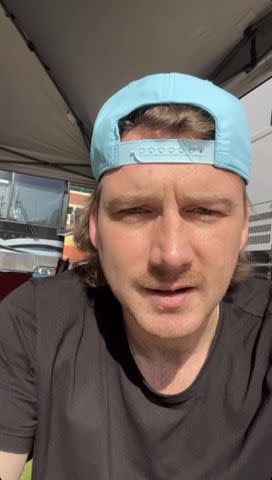 Morgan Wallen Instagram Story Morgan Wallen announcing his vocal fold issues