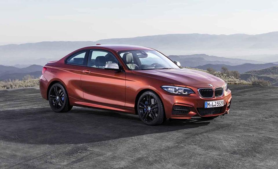 <p>It isn't quite the least expensive BMW you can buy—two other vehicles with the blue-and-white roundel also reside on this list—but the <a href="https://www.caranddriver.com/bmw/2-series" rel="nofollow noopener" target="_blank" data-ylk="slk:2-series coupe;elm:context_link;itc:0;sec:content-canvas" class="link ">2-series coupe</a> definitely is one of the most entertaining to drive. The <a href="https://www.caranddriver.com/reviews/a23550615/2018-bmw-230i-automatic-transmission/" rel="nofollow noopener" target="_blank" data-ylk="slk:base 230i model's turbocharged 2.0-liter four-cylinder;elm:context_link;itc:0;sec:content-canvas" class="link ">base 230i model's turbocharged 2.0-liter four-cylinder</a> engine is eager and willing, and the rear-wheel-drive chassis makes for balanced and sprightly handling. It's even available with a six-speed manual transmission as a no-cost option.</p><ul><li>Engines: 248-hp turbocharged 2.0-liter inline-four; 335-hp turbocharged 3.0-liter inline-six </li><li>Cargo space: 10–14 cubic feet </li></ul><p><a class="link " href="https://www.caranddriver.com/bmw/2-series/specs" rel="nofollow noopener" target="_blank" data-ylk="slk:MORE 2-SERIES SPECS;elm:context_link;itc:0;sec:content-canvas">MORE 2-SERIES SPECS</a></p>