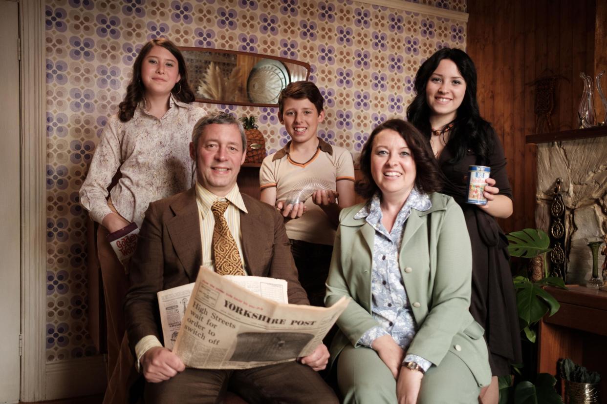 The time-travelling Ellis family of Bradford arrive in the decade that taste forgot – the 1970s: BBC/Wall to Wall