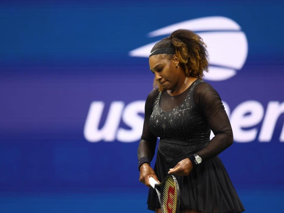 Serena Williams of the United States was defeated by Ajla Tomljanović of Australia in the third round of the U.S. Open on Friday. (Elsa/Getty Images - image credit)