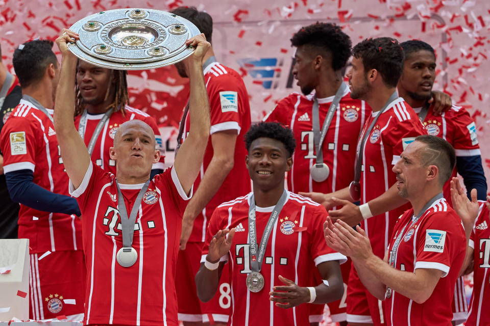 Bayern Munich comfortably won its fifth consecutive German Bundesliga title in 2016-17, and will win a sixth in 2017-18. (Getty)