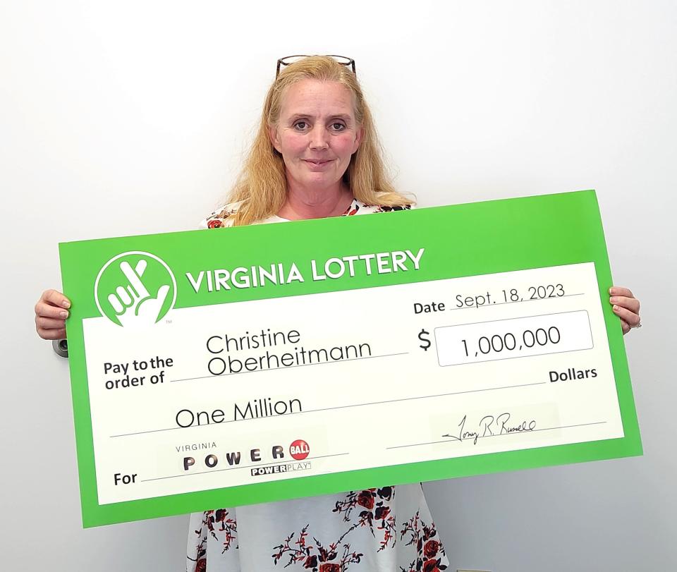 Christine Oberheitmann wins $1 million Powerball prize