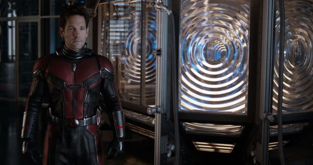 Paul Rudd on the set of Ant-Man And The Wasp (Photo: Marvel/Disney/Kobal/Shutterstock)
