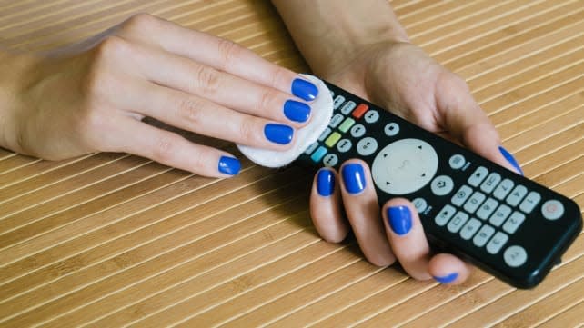 Your remote is crawling with scary bacteria—here's how to clean it