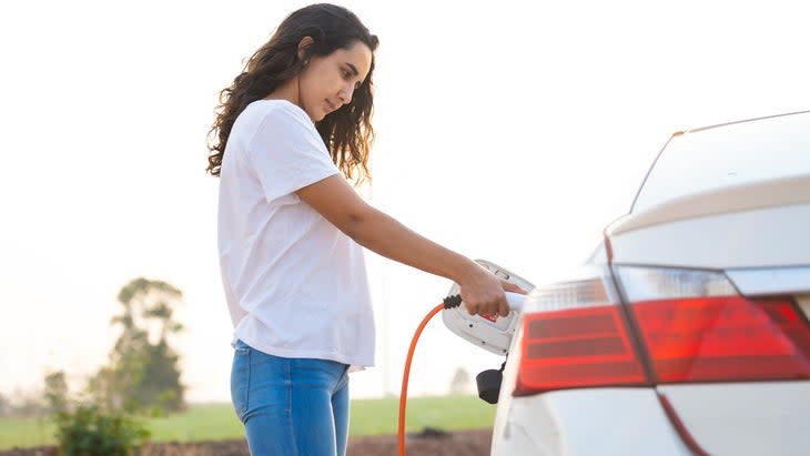 EV charger for a road trip