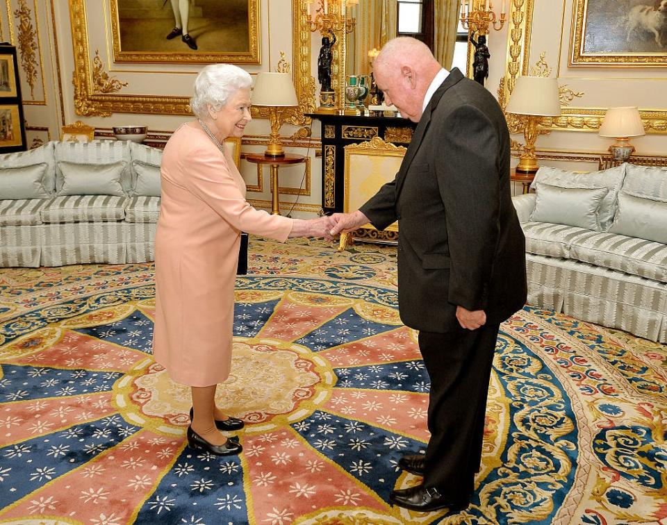 John Mars receives an honorary knighthood from Queen Elizabeth