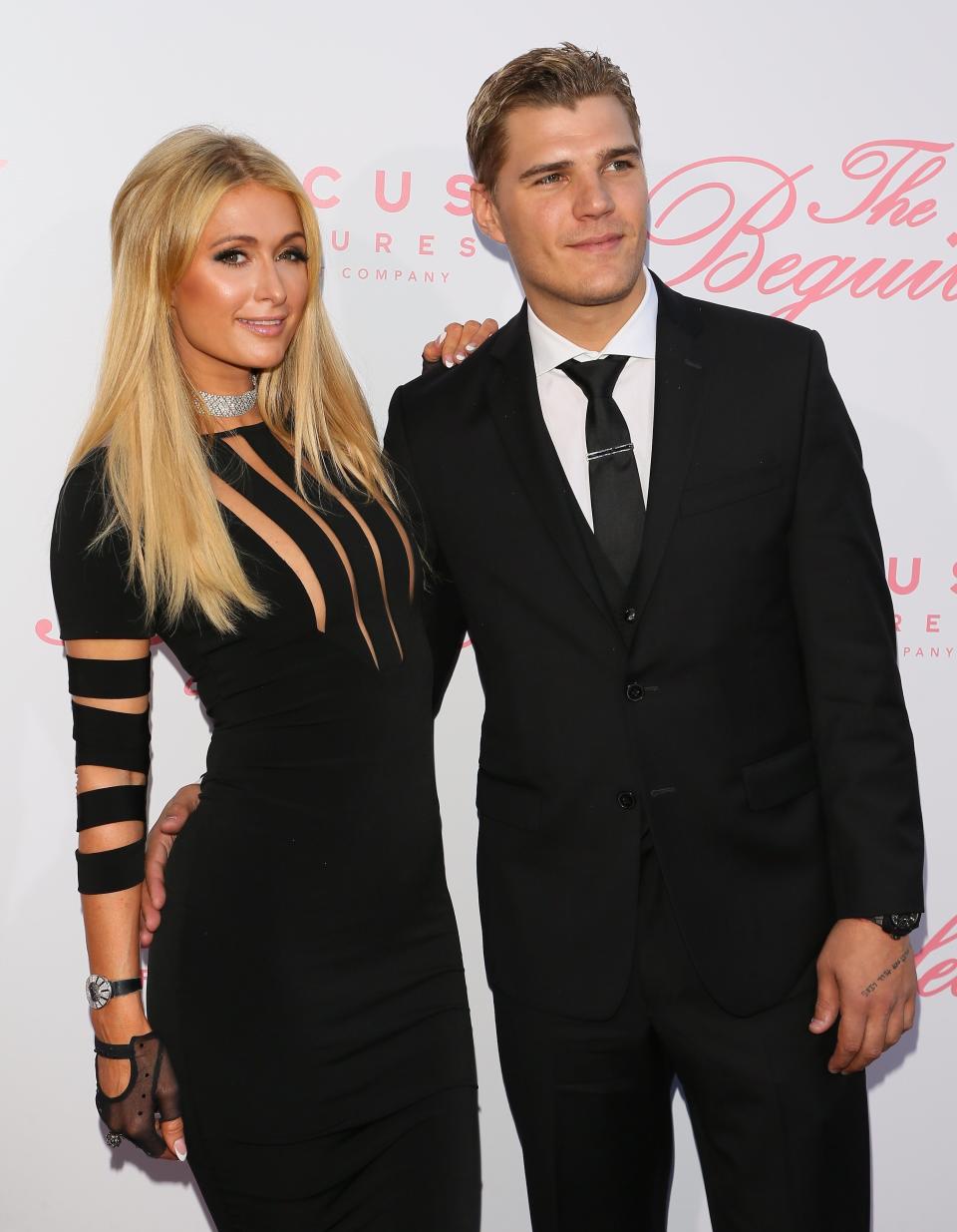 Paris Hilton and Chris Zylka at the premiere of "The Beguiled." (JB Lacroix via Getty Images)