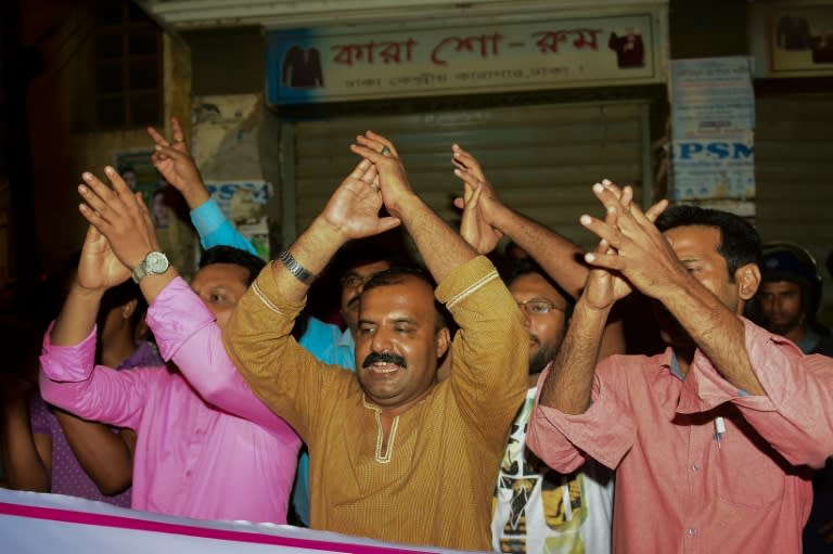 Secular protesters cheered the hanging, with hundreds gathered outside the jail and at a square in central Dhaka overnight