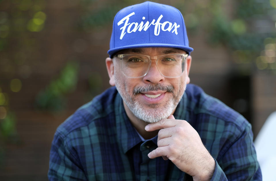 Comedian Jo Koy poses for a portrait in Los Angeles on March 2, 2021, to promote his book “Mixed Plate: Chronicles of an All-American Combo." (AP Photo/Chris Pizzello)