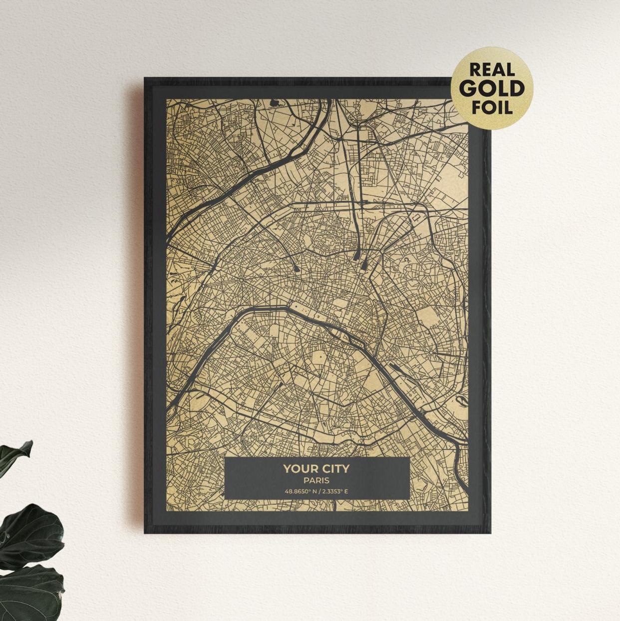 Personalized Map Print