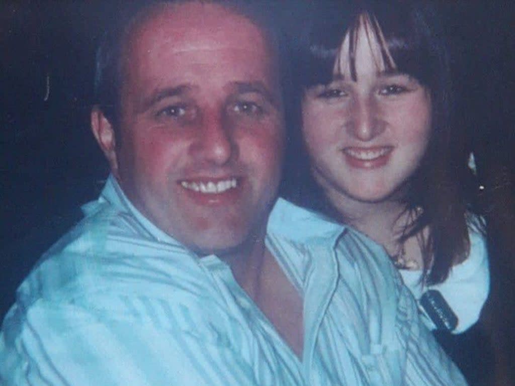 McAllister with his daughter Sammie-Jo Forde when she was a child (Kevin McAllister/BBC)