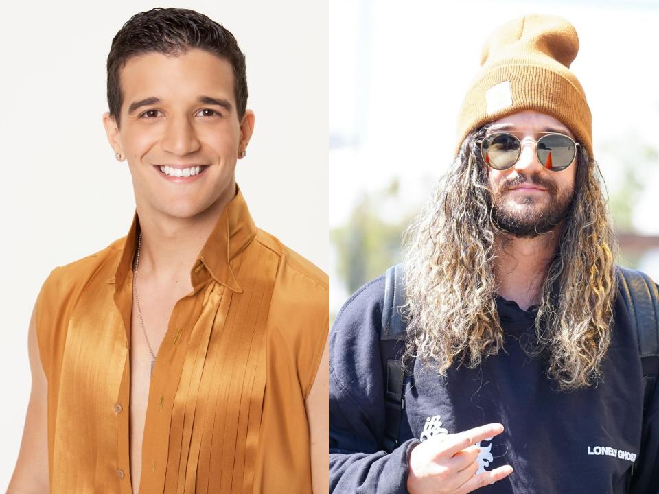 Mark Ballas in 2007 and 2022.