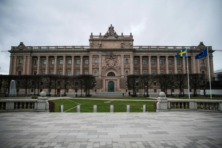 Two Afghans allegedly made 'concrete preparations' foor an attack around the Swedish parliament (Jonathan NACKSTRAND)