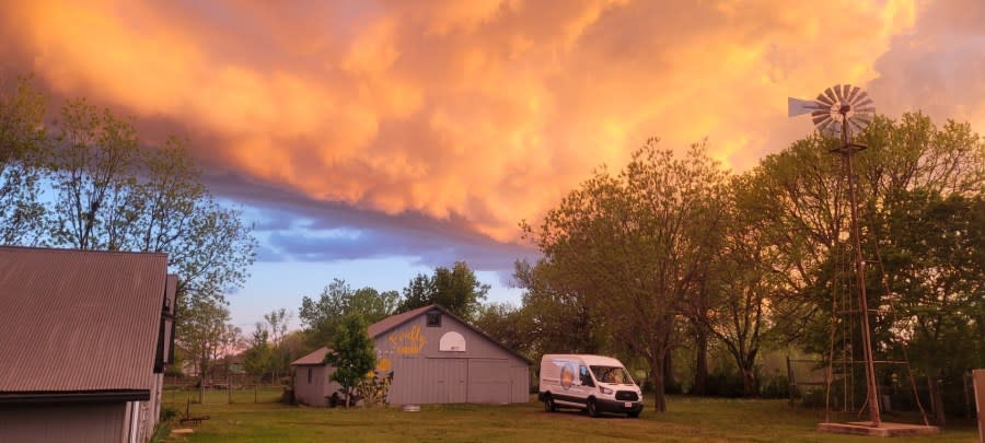 Andover sunset on April 28, 2024 (Courtesy: Leah Dannar-Garcia)