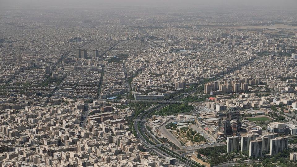 City skyline of Tehran, Iran.